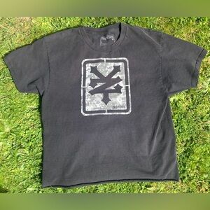 Zoo York Black Tee with Gray Camo Logo